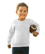 3317 Rabbit Skins Toddler/Juvenile Crew Neck Fleece White
