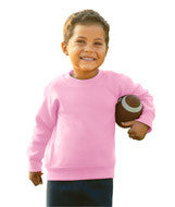 3317 Rabbit Skins Toddler/Juvenile Crew Neck Fleece Pink