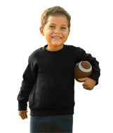 3317 Rabbit Skins Toddler/Juvenile Crew Neck Fleece Black
