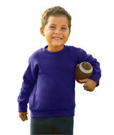 3317 Rabbit Skins Toddler/Juvenile Crew Neck Fleece Purple