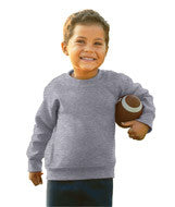 3317 Rabbit Skins Toddler/Juvenile Crew Neck Fleece Heather (93/7)