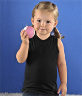 3324 Rabbit Skins Toddler V-Neck Racer Back Tank Black