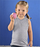3324 Rabbit Skins Toddler V-Neck Racer Back Tank Heather (93/7)