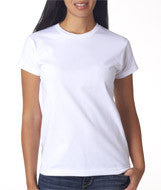 3325 Bayside Ladies' Short-Sleeve Tee White