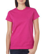 3325 Bayside Ladies' Short-Sleeve Tee Bright Pink