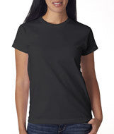 3325 Bayside Ladies' Short-Sleeve Tee Black