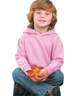 3326 Rabbit Skins Toddler Hooded Pullover Fleece with Pockets Pink
