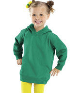 3326 Rabbit Skins Toddler Hooded Pullover Fleece with Pockets Kelly