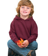 3326 Rabbit Skins Toddler Hooded Pullover Fleece with Pockets Maroon
