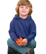 3326 Rabbit Skins Toddler Hooded Pullover Fleece with Pockets Purple