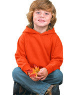 3326 Rabbit Skins Toddler Hooded Pullover Fleece with Pockets Orange