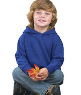 3326 Rabbit Skins Toddler Hooded Pullover Fleece with Pockets Vintage Royal