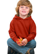 3326 Rabbit Skins Toddler Hooded Pullover Fleece with Pockets Texas Orange