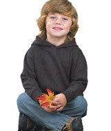 3326 Rabbit Skins Toddler Hooded Pullover Fleece with Pockets Vintage Smoke