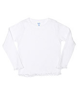 3337 Rabbit Skins Toddler Long-Sleeve Tiny Tee White