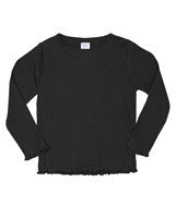 3337 Rabbit Skins Toddler Long-Sleeve Tiny Tee Black