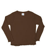 3337 Rabbit Skins Toddler Long-Sleeve Tiny Tee Brown