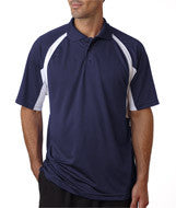 3344 Badger B-Dry Hook Polo Navy/ White