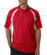 3344 Badger B-Dry Hook Polo Red/ White