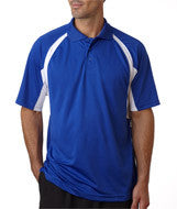 3344 Badger B-Dry Hook Polo Royal/ White