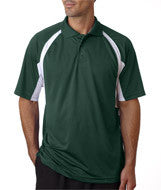3344 Badger B-Dry Hook Polo Forest/ White