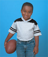 3381 Rabbit Skins Toddler Football Tee Dark Heather/ Black