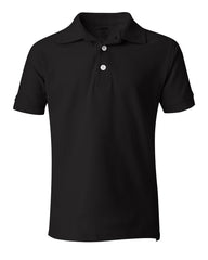French Toast - Youth Short Sleeve Pique Polo - A9084 Black
