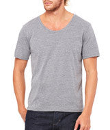 3406 Bella + Canvas Men's Jersey Wide Neck Tee Grey TriBlend