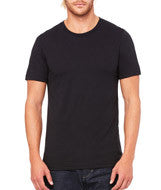 3413 Bella + Canvas Unisex Triblend Short-Sleeve Tee Solid Black TriBlend