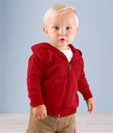 3446 Rabbit Skins Infant Zipper Hooded Sweatshirt Garnet