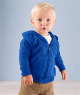3446 Rabbit Skins Infant Zipper Hooded Sweatshirt Royal