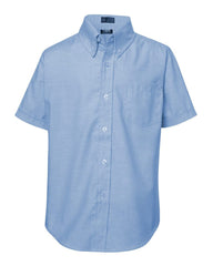 French Toast - Boys' Short Sleeve Oxford Shirt - E9003 Blue
