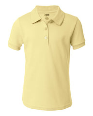 French Toast - Girls' Short Sleeve Picot Polo - A9423 Yellow