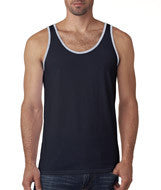 3480 Bella + Canvas Unisex Jersey Tank Black/ Athletic Heather(90/10)