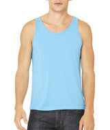3480 Bella + Canvas Unisex Jersey Tank Aqua TriBlend