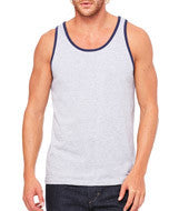 3480 Bella + Canvas Unisex Jersey Tank Athletic Heather/ Navy