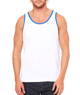 3480 Bella + Canvas Unisex Jersey Tank White/ True Royal