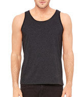 3480 Bella + Canvas Unisex Jersey Tank Charcoal Black/ Solid Black