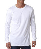 3501 Bella + Canvas Men's Jersey Long-Sleeve Tee White