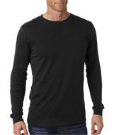 3501 Bella + Canvas Men's Jersey Long-Sleeve Tee Black