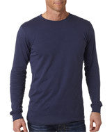 3501 Bella + Canvas Men's Jersey Long-Sleeve Tee Navy