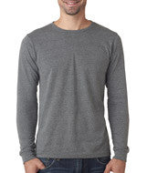 3501 Bella + Canvas Men's Jersey Long-Sleeve Tee Deep Heather