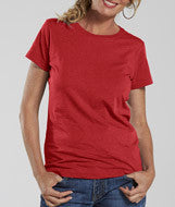 3505 LA T Ladies Vintage Fine Jersey Longer Length T-Shirt Vintage Red