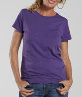 3505 LA T Ladies Vintage Fine Jersey Longer Length T-Shirt Vintage Purple