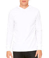 3512 Bella + Canvas Unisex Jersey Long-Sleeve Hoodie White