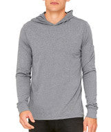 3512 Bella + Canvas Unisex Jersey Long-Sleeve Hoodie Deep Heather