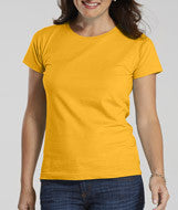 3516 LA T Ladies' Fine Jersey Longer Length T-Shirt Gold