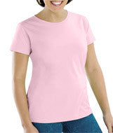 3516 LA T Ladies' Fine Jersey Longer Length T-Shirt Pink