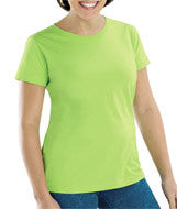 3516 LA T Ladies' Fine Jersey Longer Length T-Shirt Key Lime