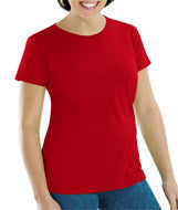 3516 LA T Ladies' Fine Jersey Longer Length T-Shirt Red